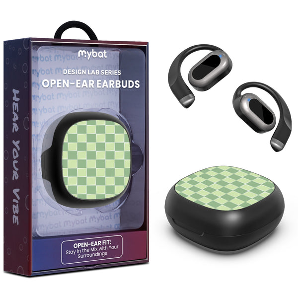 MyBat Design Lab Open-Ear Earbuds - Black - Matcha Check - MFHSBTST251-482-1.jpg
