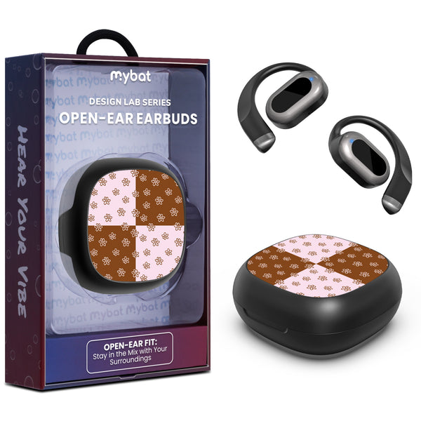 MyBat Design Lab Open-Ear Earbuds - Black - Flower Patches - MFHSBTST251-484-1.jpg
