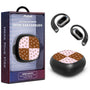 MyBat Design Lab Open-Ear Earbuds - Black - Flower Patches