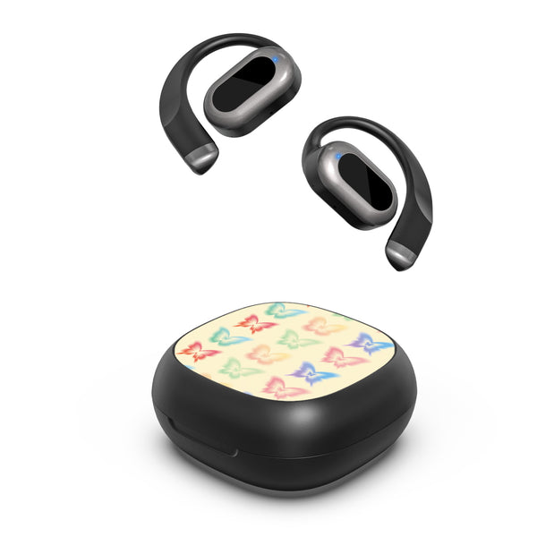 MyBat Design Lab Open-Ear Earbuds - Black - Technicolor Butterflies - MFHSBTST251-487-2.jpg