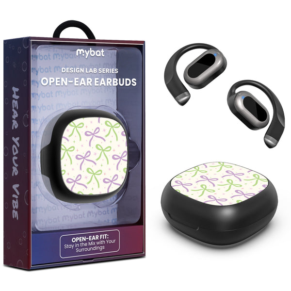MyBat Design Lab Open-Ear Earbuds - Black - Blooming Bows - MFHSBTST251-493-1.jpg
