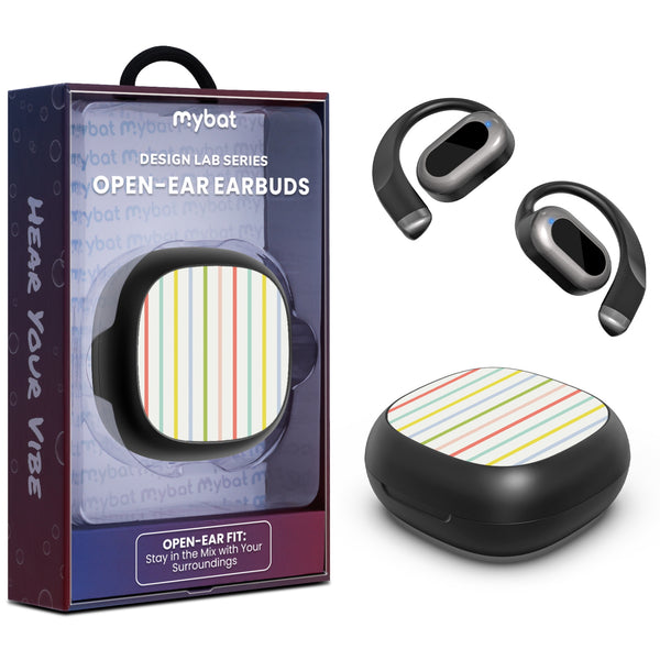 MyBat Design Lab Open-Ear Earbuds - Black - Boadwalk Stripes - MFHSBTST251-497-1.jpg