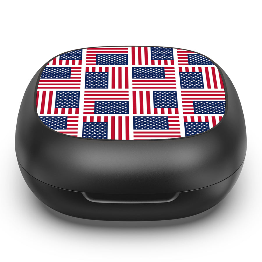 MyBat Design Lab Open-Ear Earbuds - Black - Flag Patchwork - MFHSBTST251-519-3.JPG