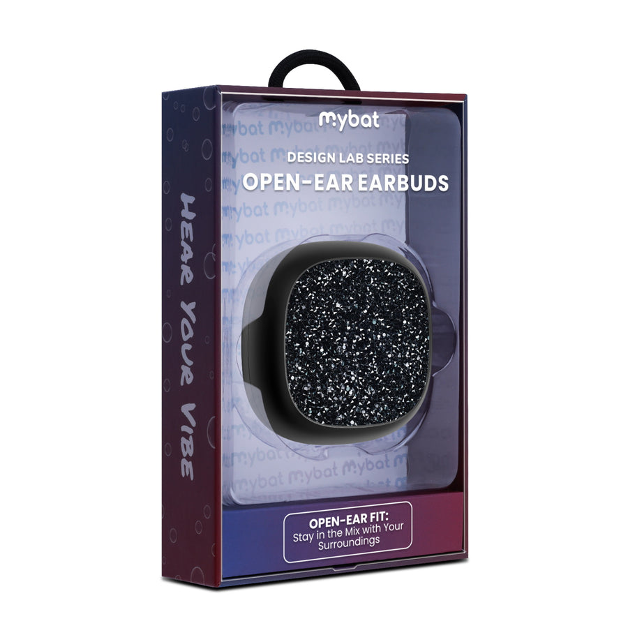 MyBat Design Lab Open-Ear Earbuds - Black / BlackRhinestone - MFHSBTST251-D01-10.jpg