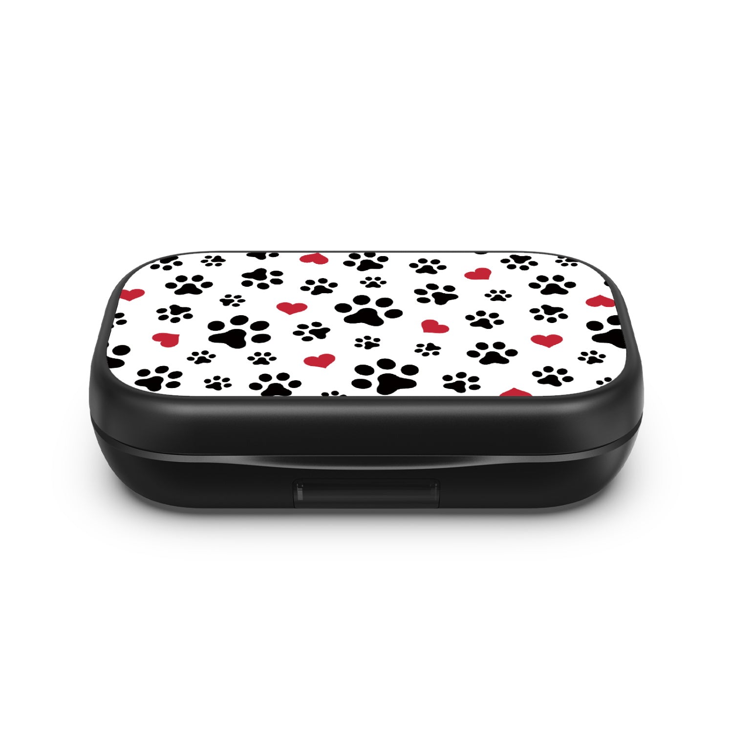 MyBat Design Lab Open-Ear Earbuds XL - Black - Paw Prints and Hearts - MFHSBTST271-001-4.jpg