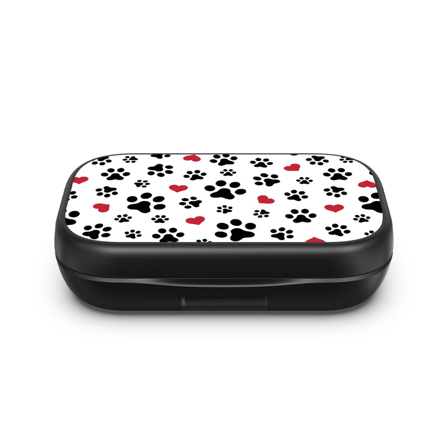 MyBat Design Lab Open-Ear Earbuds XL - Black - Paw Prints and Hearts - MFHSBTST271-001-4.jpg
