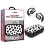 MyBat Design Lab Open-Ear Earbuds XL - Black - Black Paw Prints