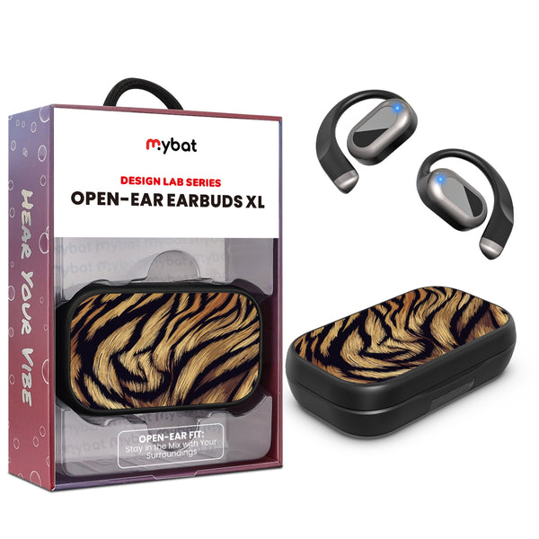MyBat Design Lab Open-Ear Earbuds XL - Black - Tiger Fur - MFHSBTST271-006-1.jpg