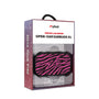 MyBat Design Lab Open-Ear Earbuds XL - Black - Pink Zebra Print
