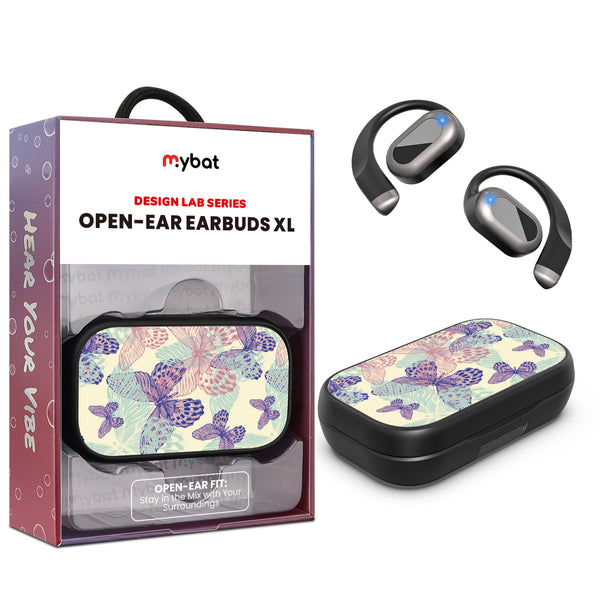 MyBat Design Lab Open-Ear Earbuds XL - Black - Butterflies - MFHSBTST271-019-1.jpg