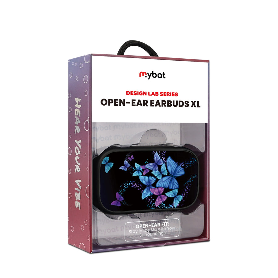 MyBat Design Lab Open-Ear Earbuds XL - Black - Butterfly Night - MFHSBTST271-021-10.jpg