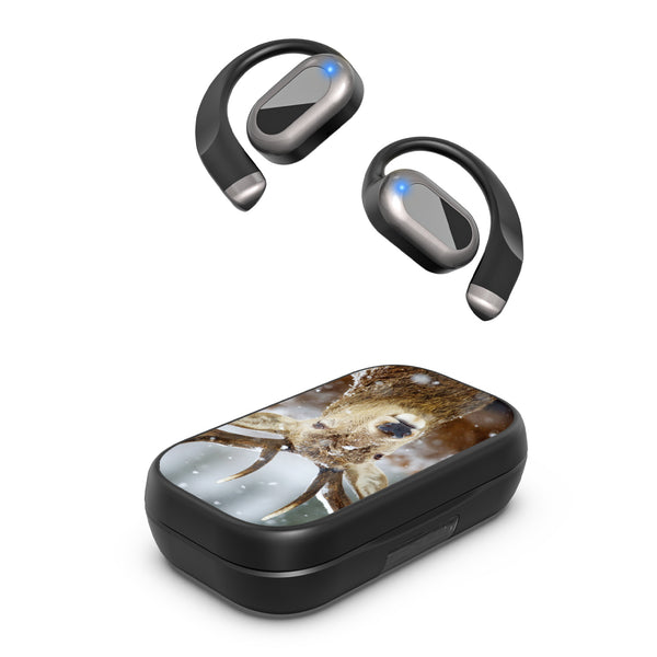 MyBat Design Lab Open-Ear Earbuds XL - Black - Deer in Winter - MFHSBTST271-024-2.jpg