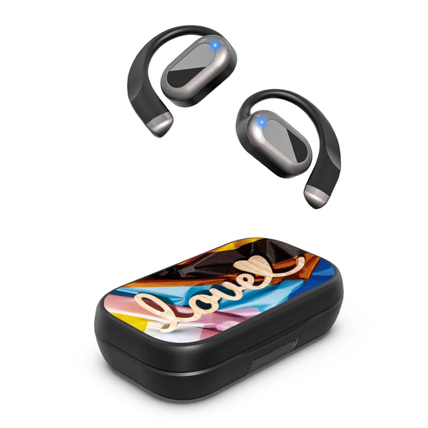 MyBat Design Lab Open-Ear Earbuds XL - Black - Love is Love - MFHSBTST271-037-2.jpg