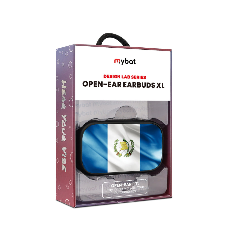 MyBat Design Lab Open-Ear Earbuds XL - Black - Guatemalan Flag - MFHSBTST271-045-10.jpg