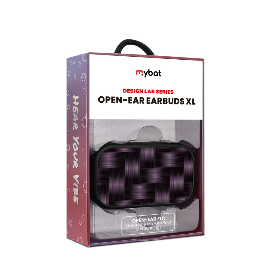 MyBat Design Lab Open-Ear Earbuds XL - Black - Woven Carbon Fiber - MFHSBTST271-085-10.jpg