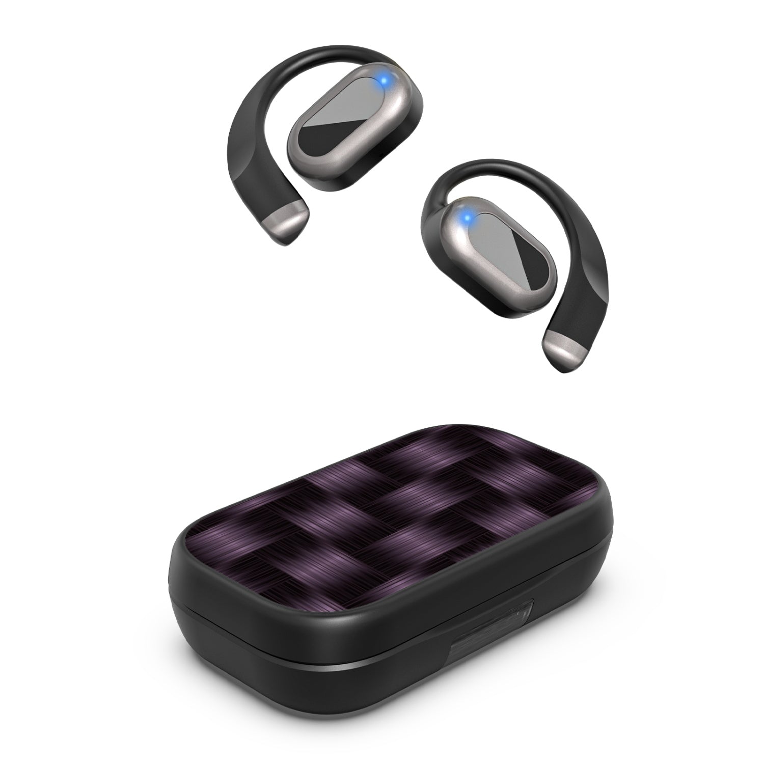 MyBat Design Lab Open-Ear Earbuds XL - Black - Woven Carbon Fiber - MFHSBTST271-085-2.jpg
