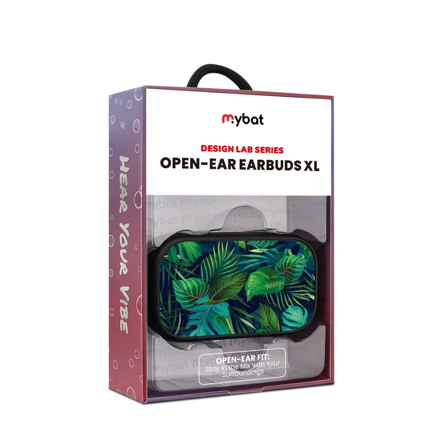 MyBat Design Lab Open-Ear Earbuds XL - Black - Tropicana