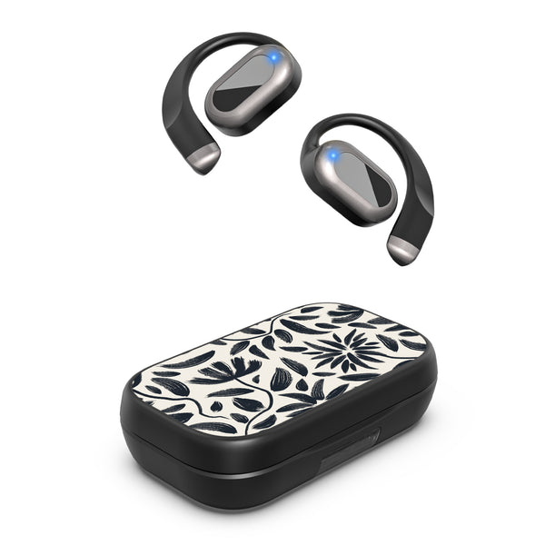 MyBat Design Lab Open-Ear Earbuds XL - Black - Vintage Floral - MFHSBTST271-124-2.jpg