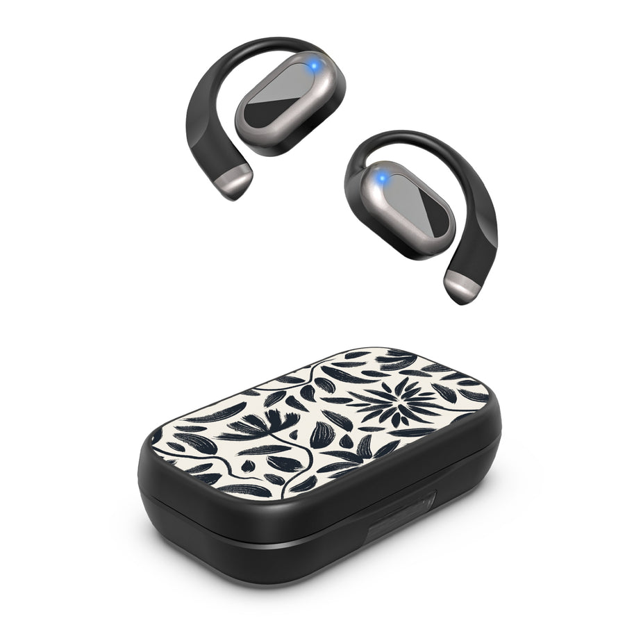 MyBat Design Lab Open-Ear Earbuds XL - Black - Vintage Floral - MFHSBTST271-124-2.jpg
