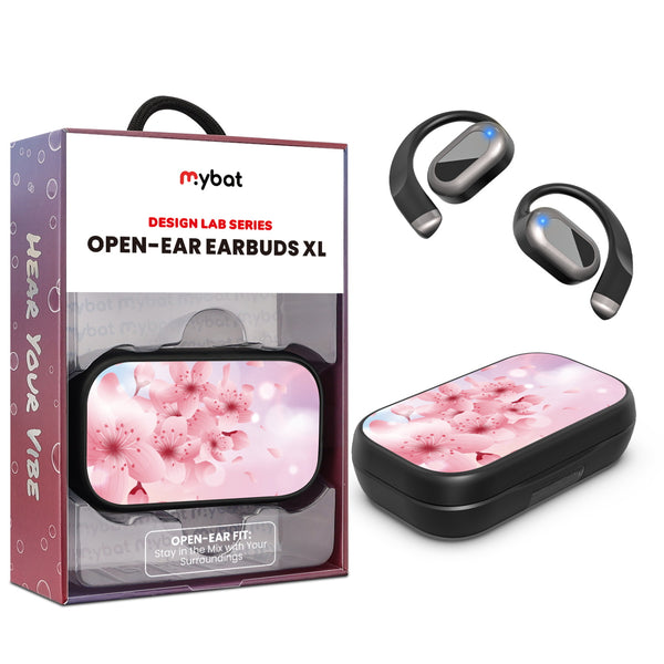 MyBat Design Lab Open-Ear Earbuds XL - Black - Cherry Blossoms - MFHSBTST271-131-1.jpg