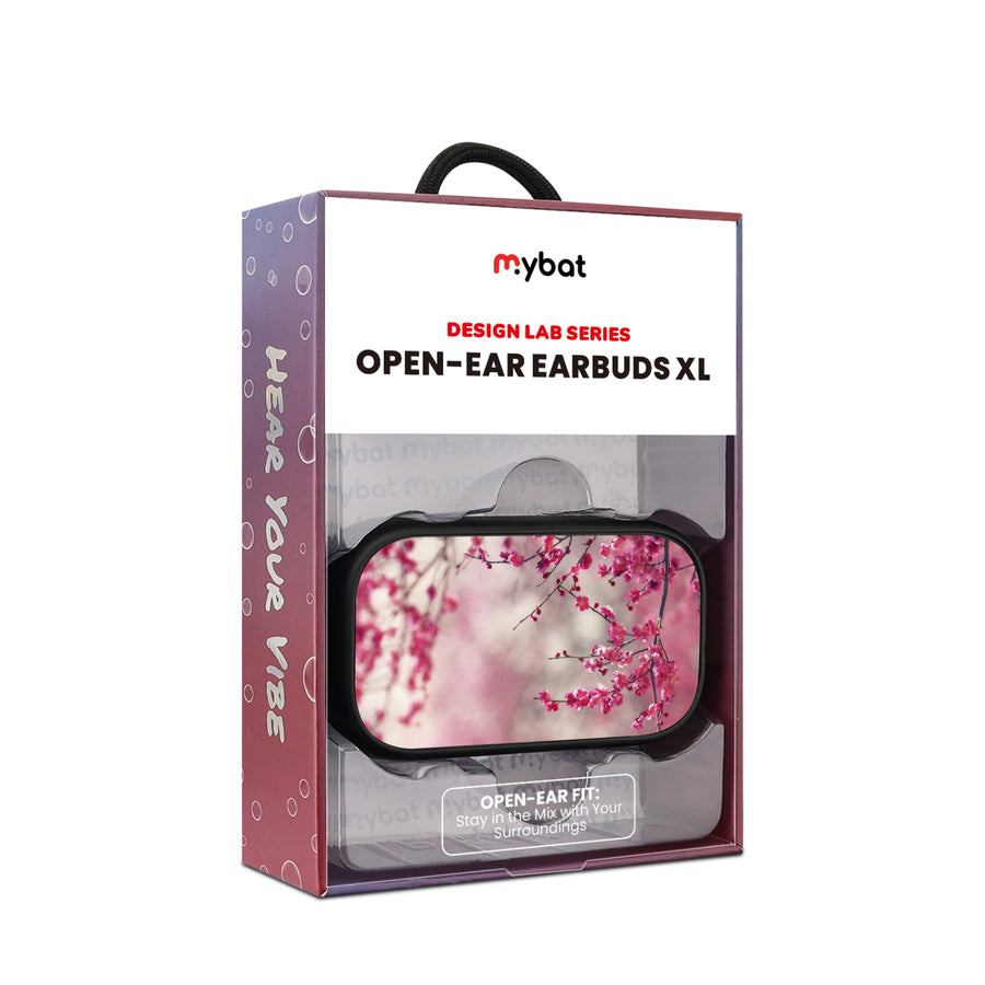 MyBat Design Lab Open-Ear Earbuds XL - Black - Sakura Blooms - MFHSBTST271-132-10.jpg