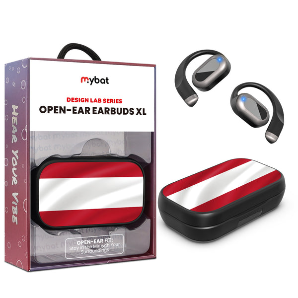 MyBat Design Lab Open-Ear Earbuds XL - Black - Austria Flag - MFHSBTST271-141-1.jpg