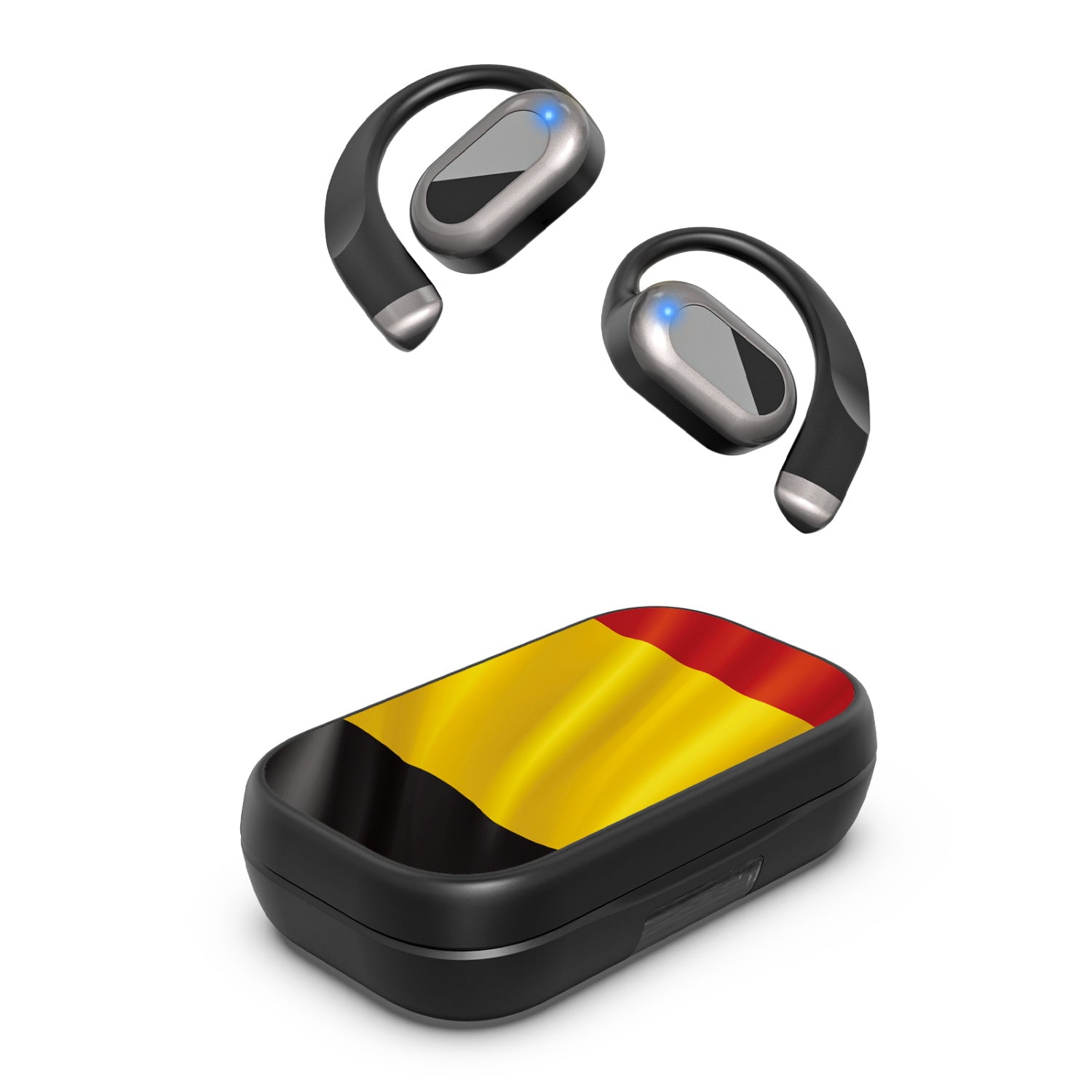 MyBat Design Lab Open-Ear Earbuds XL - Black - Belgium Flag - MFHSBTST271-142-2.jpg