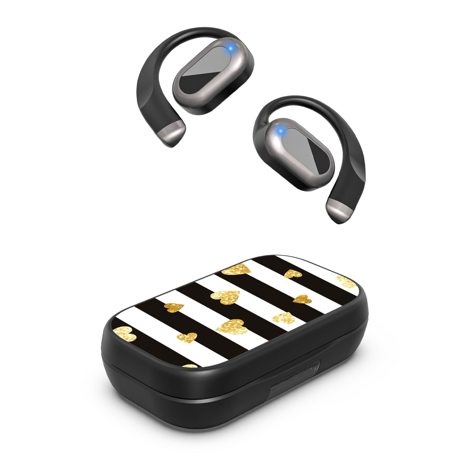 MyBat Design Lab Open-Ear Earbuds XL - Black - Heart of Gold - MFHSBTST271-166-2.jpg