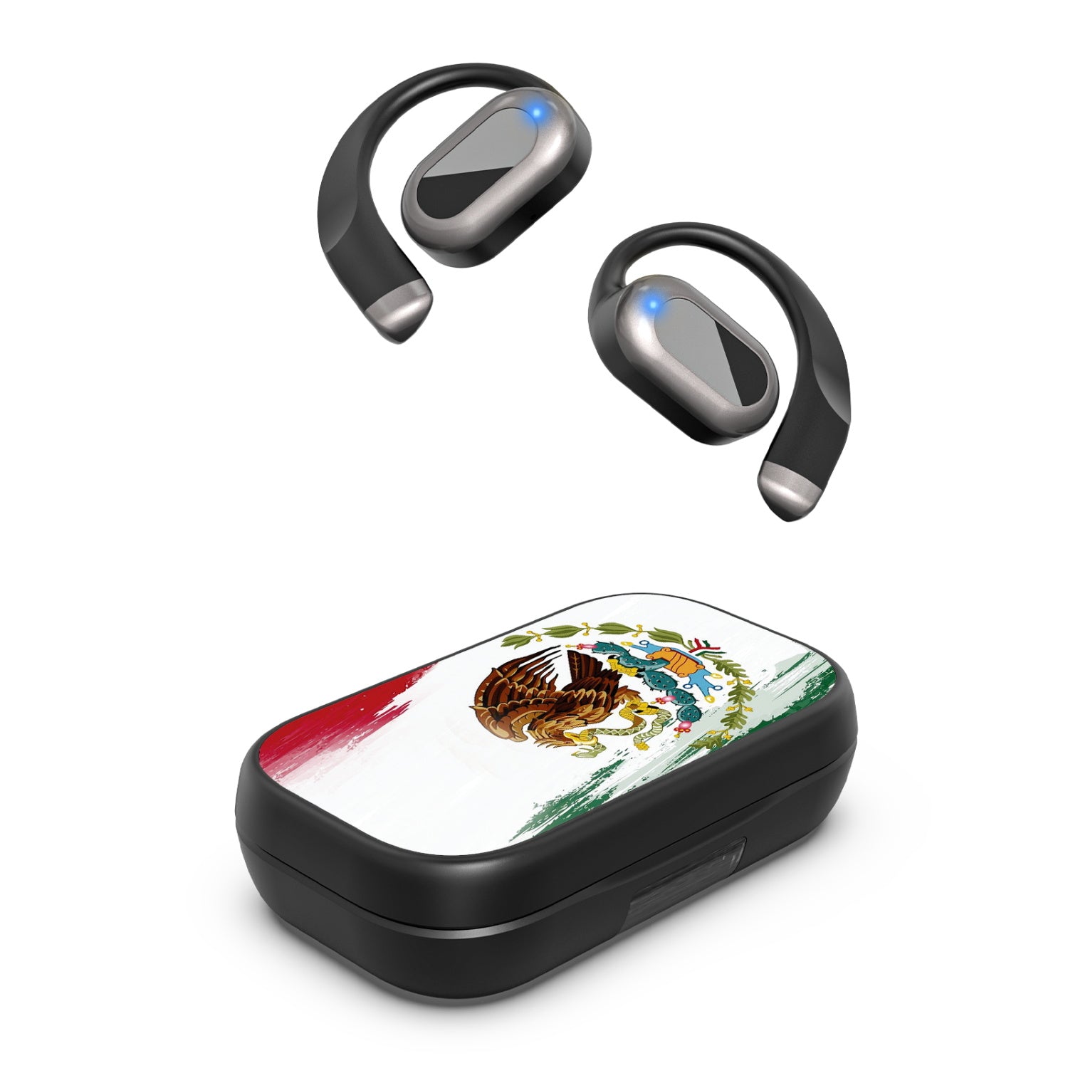 MyBat Design Lab Open-Ear Earbuds XL - Black - Bandera de México - MFHSBTST271-174-2.jpg