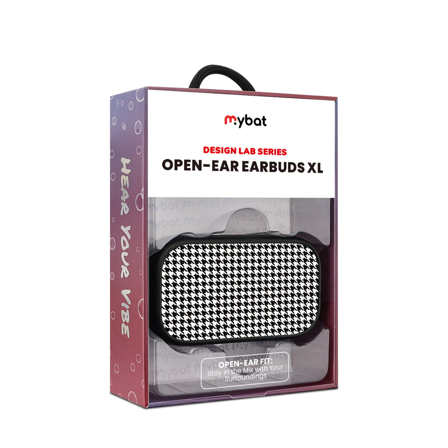 MyBat Design Lab Open-Ear Earbuds XL - Black - Classic Houndstooth - MFHSBTST271-215-10.jpg