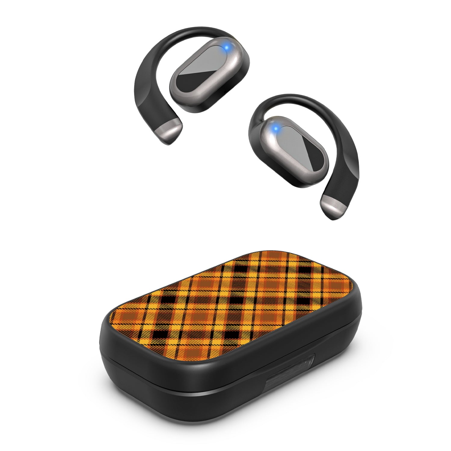 MyBat Design Lab Open-Ear Earbuds XL - Black - Fall Flannel - MFHSBTST271-242-2.jpg