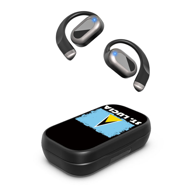 MyBat Design Lab Open-Ear Earbuds XL - Black - St. Lucia Flag - MFHSBTST271-262-2.jpg