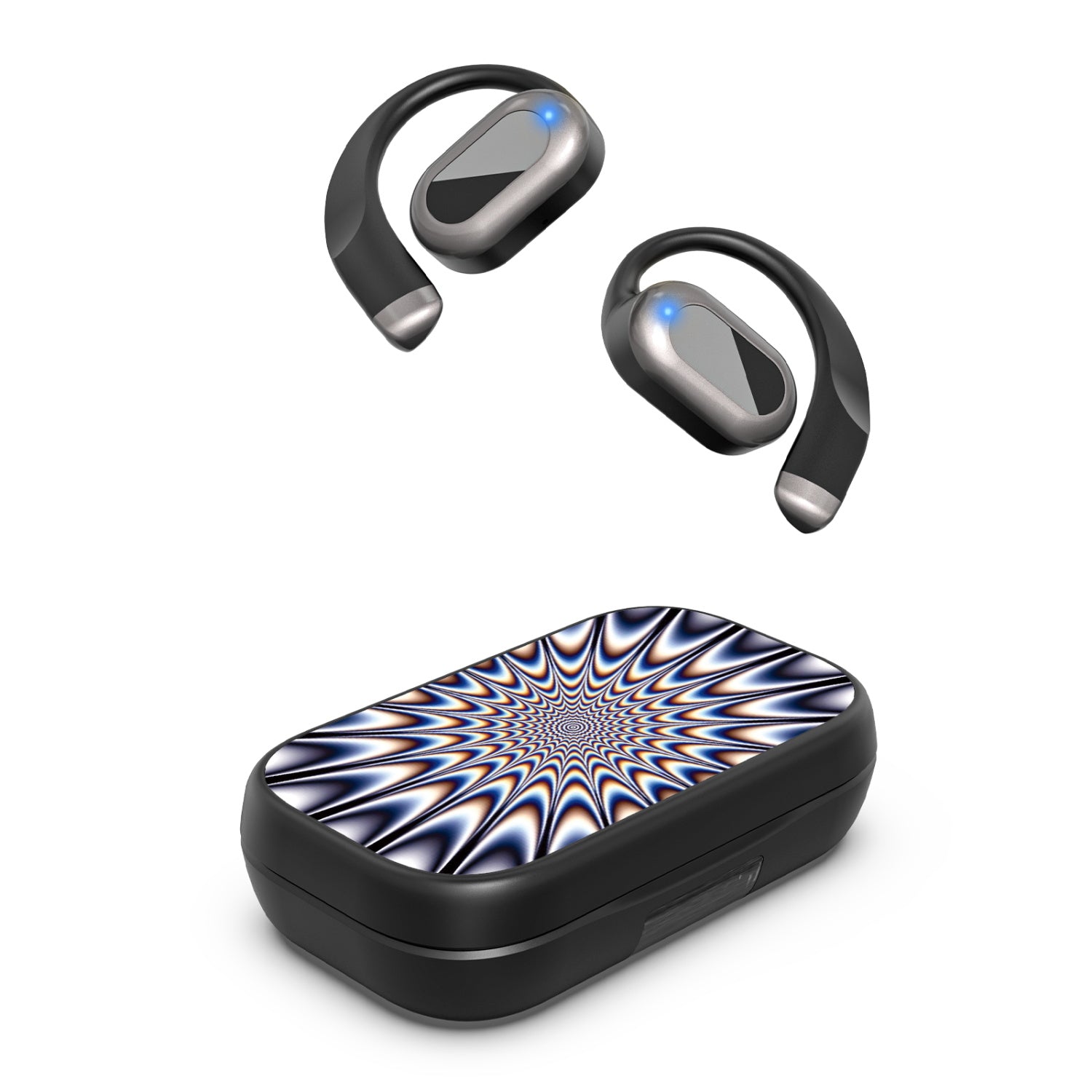 MyBat Design Lab Open-Ear Earbuds XL - Black - Hypnotic Burst - MFHSBTST271-267-2.jpg