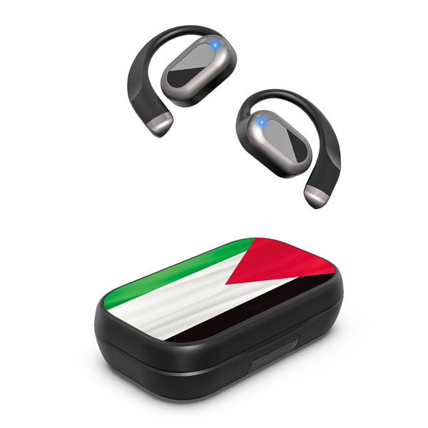 MyBat Design Lab Open-Ear Earbuds XL - Black - Palestine Flag - MFHSBTST271-306-2.jpg