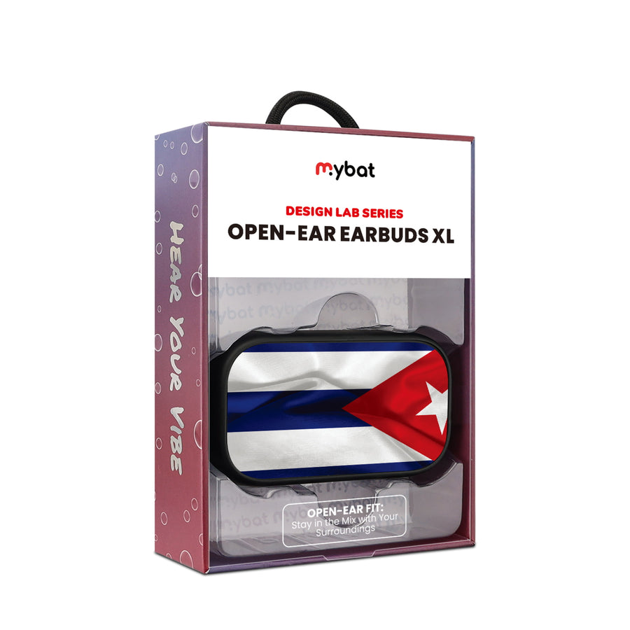 MyBat Design Lab Open-Ear Earbuds XL - Black - Cuba Flag - MFHSBTST271-309-10.jpg