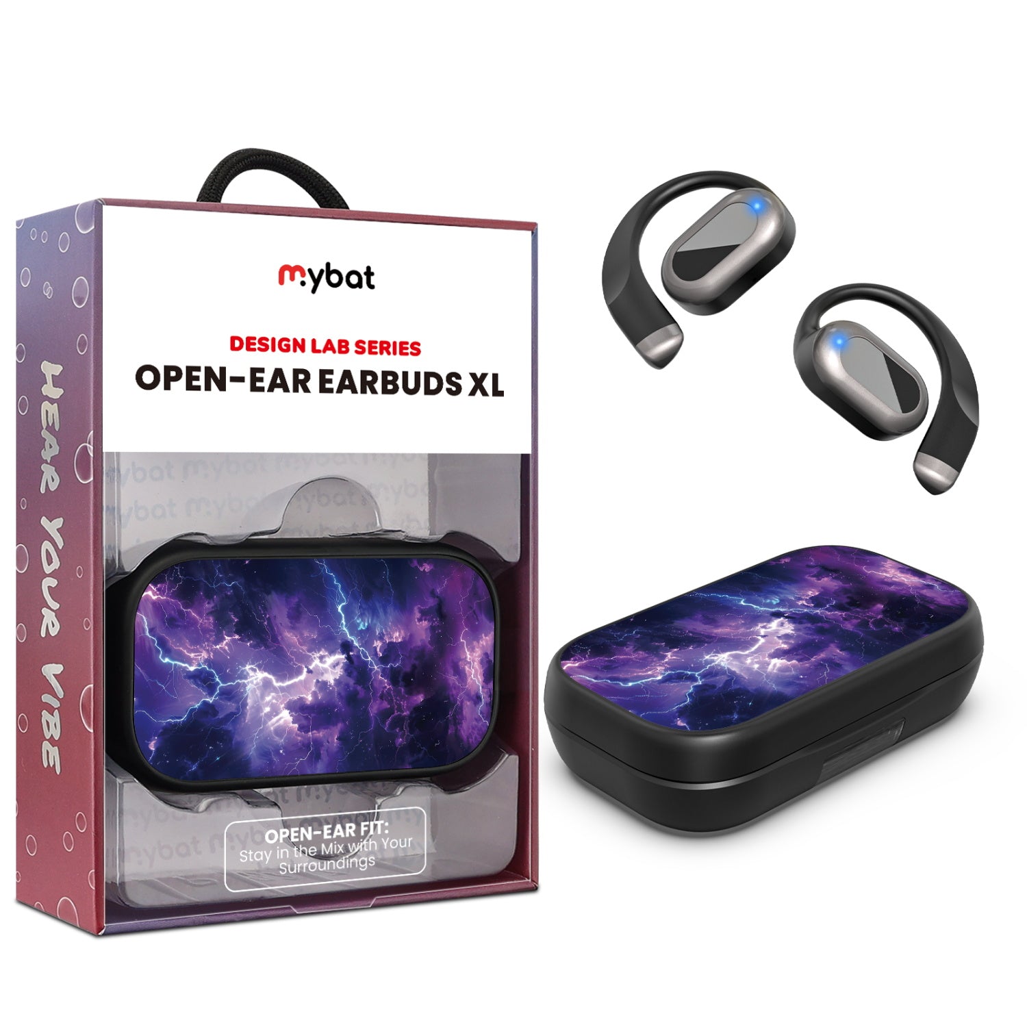 MyBat Design Lab Open-Ear Earbuds XL - Black - Lightning Storm - MFHSBTST271-353-1.jpg