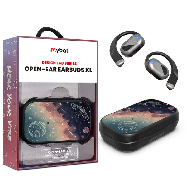 MyBat Design Lab Open-Ear Earbuds XL - Black - Planets and Stars - MFHSBTST271-356-1.jpg