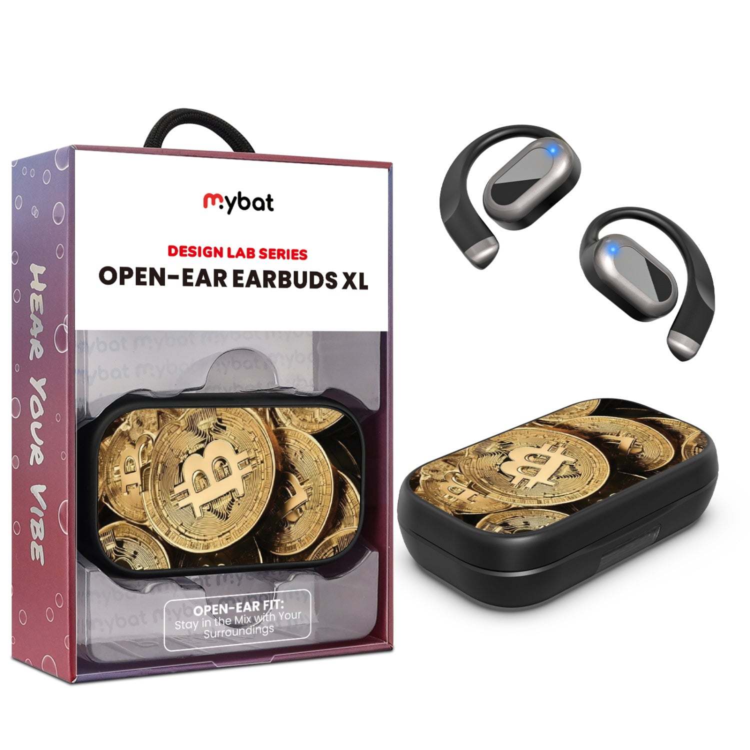 MyBat Design Lab Open-Ear Earbuds XL - Black - Bitcoin - MFHSBTST271-357-1.jpg