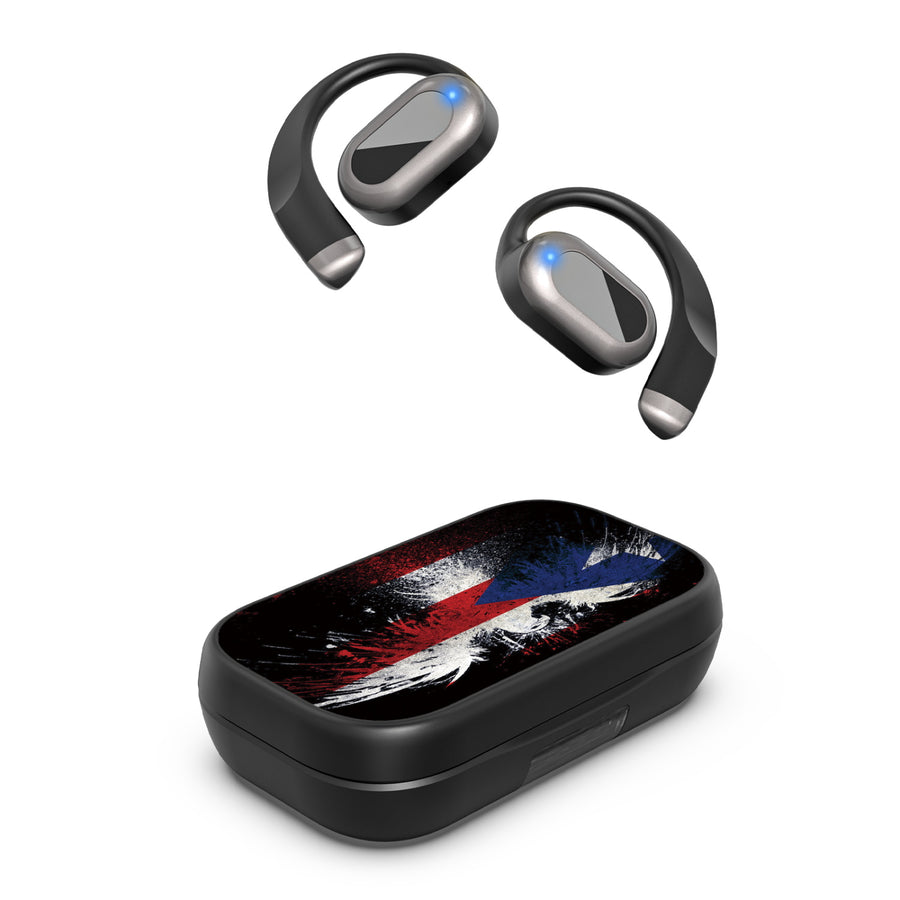 MyBat Design Lab Open-Ear Earbuds XL - Black - Puerto Rico Eagle Flag - MFHSBTST271-359-2.jpg