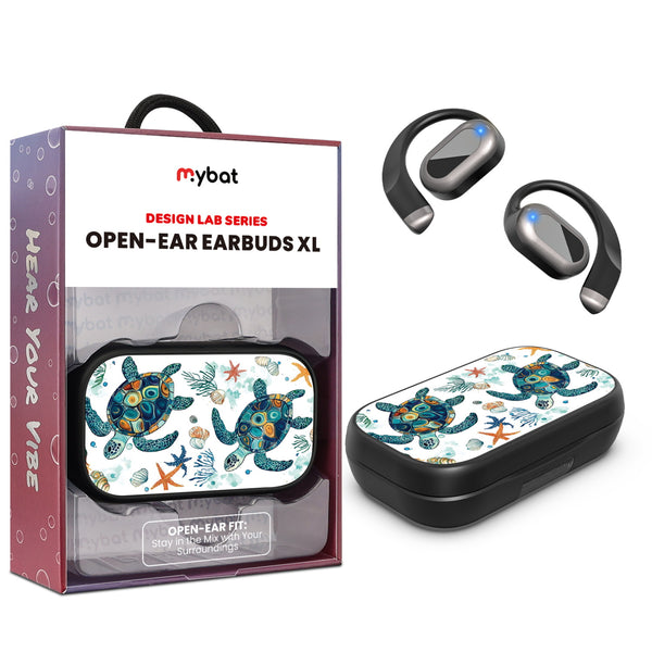 MyBat Design Lab Open-Ear Earbuds XL - Black - Sea Turtles - MFHSBTST271-375-1.jpg