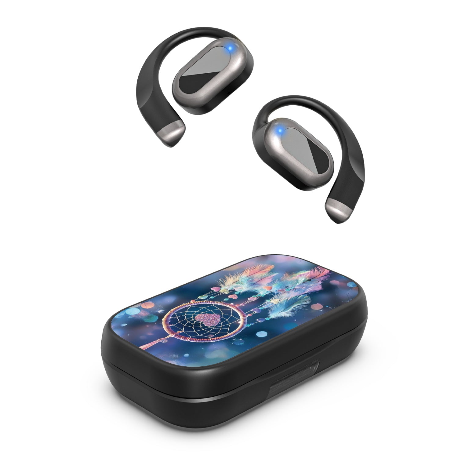 MyBat Design Lab Open-Ear Earbuds XL - Black - Pastel Dreamcatcher - MFHSBTST271-376-2.jpg