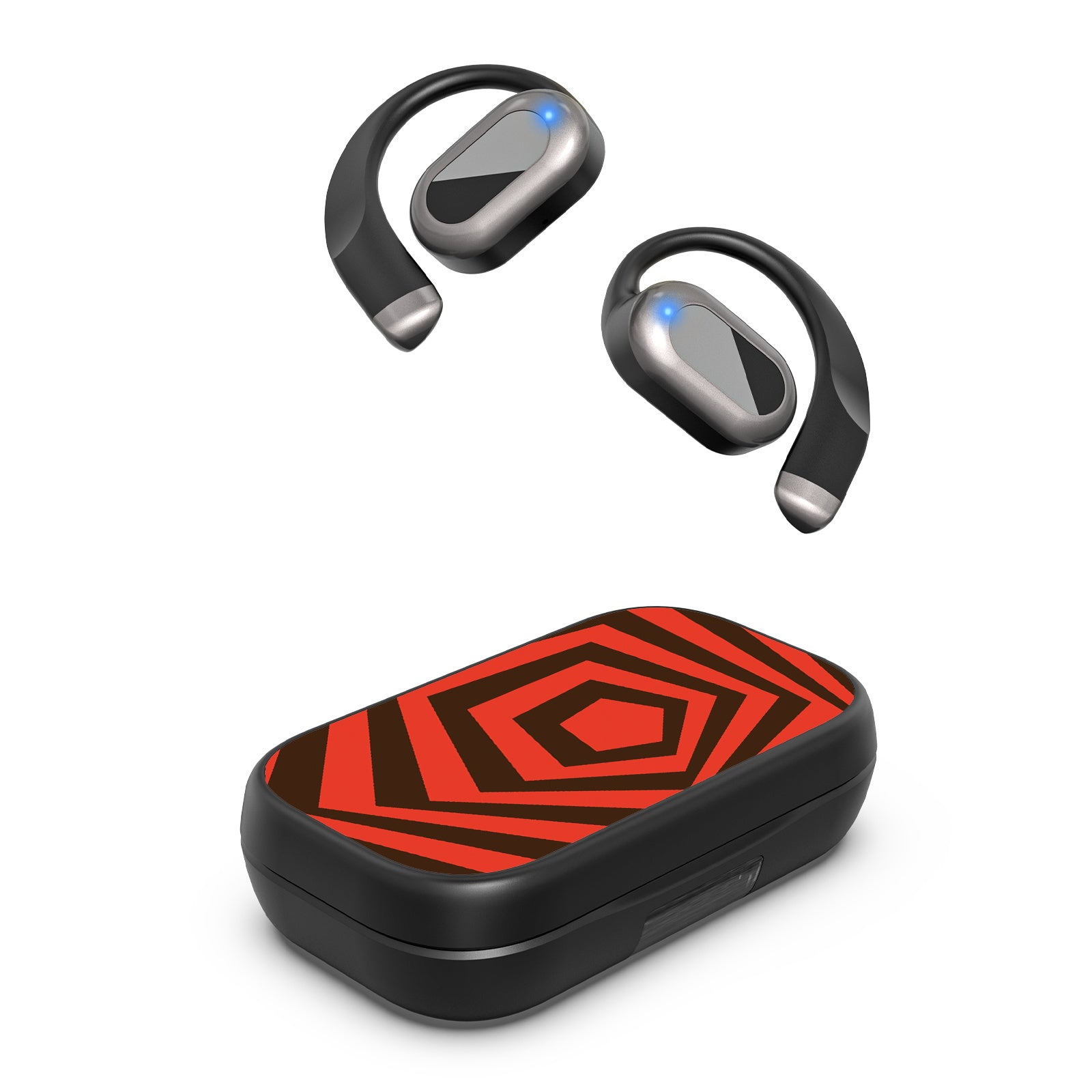 MyBat Design Lab Open-Ear Earbuds XL - Black - Downward Spiral - MFHSBTST271-420-2.jpg
