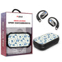 MyBat Design Lab Open-Ear Earbuds XL - Black - Porcelain Petals