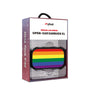 MyBat Design Lab Open-Ear Earbuds XL - Black - Rainbow Stripes