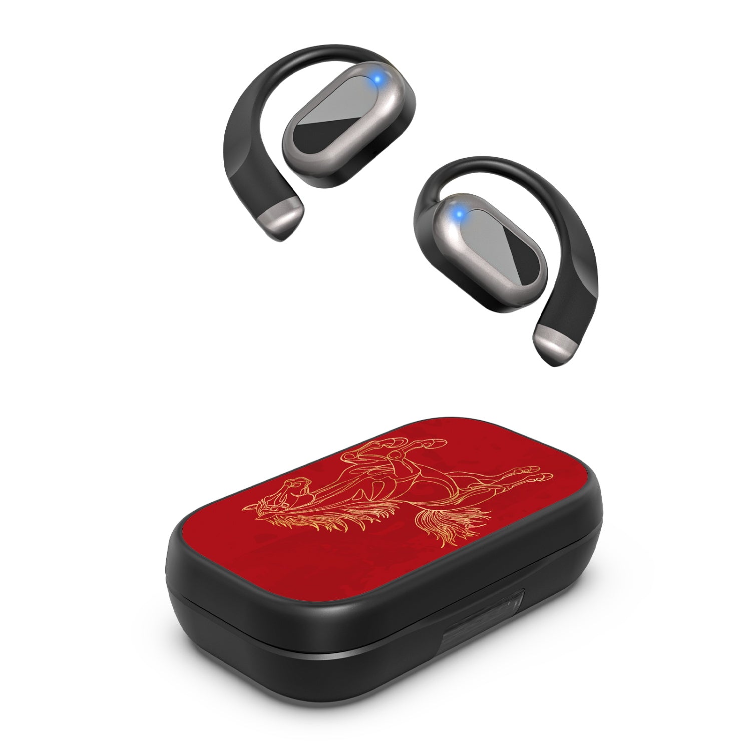 MyBat Design Lab Open-Ear Earbuds XL - Black - Fire Horse - MFHSBTST271-460-2.jpg