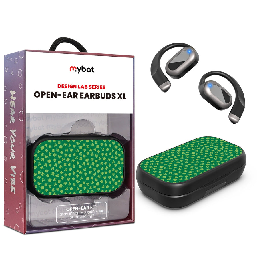 MyBat Design Lab Open-Ear Earbuds XL - Black - Lucky Clover