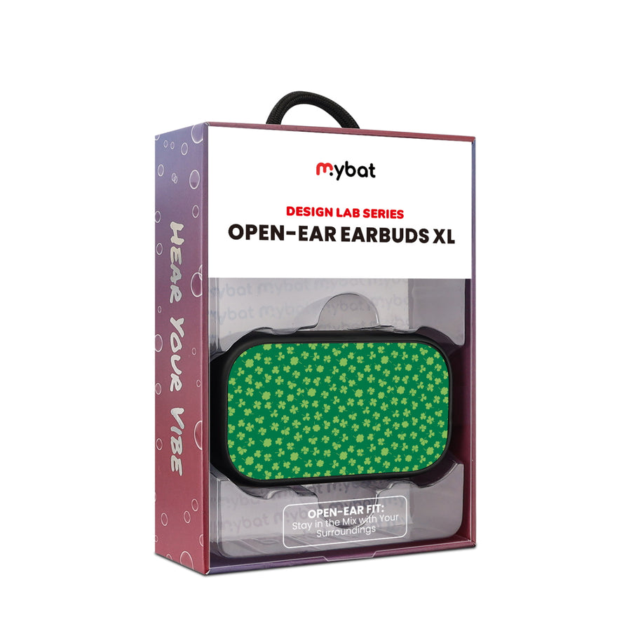 MyBat Design Lab Open-Ear Earbuds XL - Black - Lucky Clover - MFHSBTST271-466-10.jpg