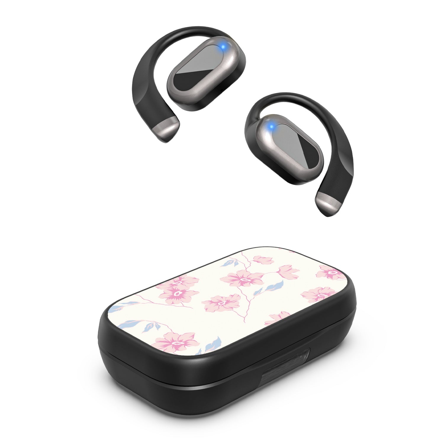 MyBat Design Lab Open-Ear Earbuds XL - Black - Rose Mallow - MFHSBTST271-474-2.jpg