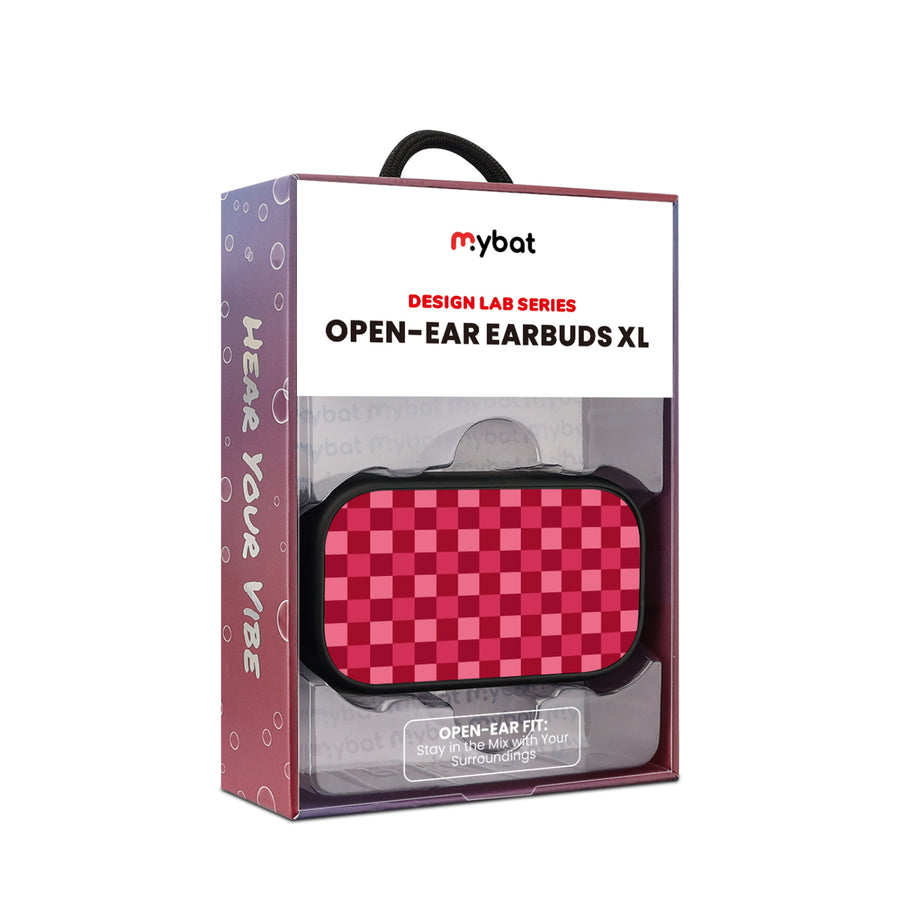 MyBat Design Lab Open-Ear Earbuds XL - Black - Raspberry Check - MFHSBTST271-481-10.jpg