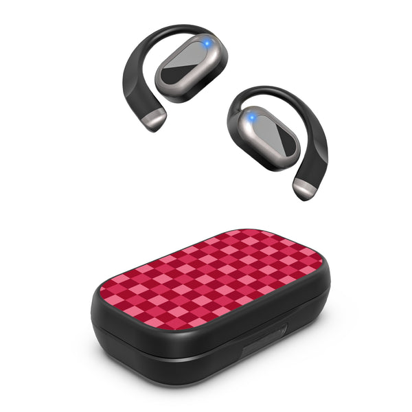 MyBat Design Lab Open-Ear Earbuds XL - Black - Raspberry Check - MFHSBTST271-481-2.jpg